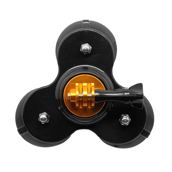 Universal Suction Cup Mount For Action Cameras With Tripod And Handle_Yellow Other Camera & Photo Accs