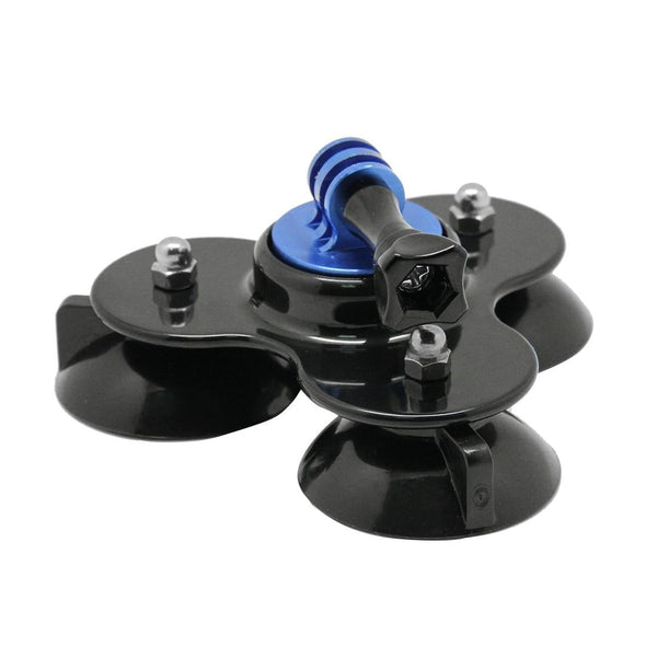 Universal Suction Cup Mount For Action Cameras With Tripod And Handle_Yellow Other Camera & Photo Accs