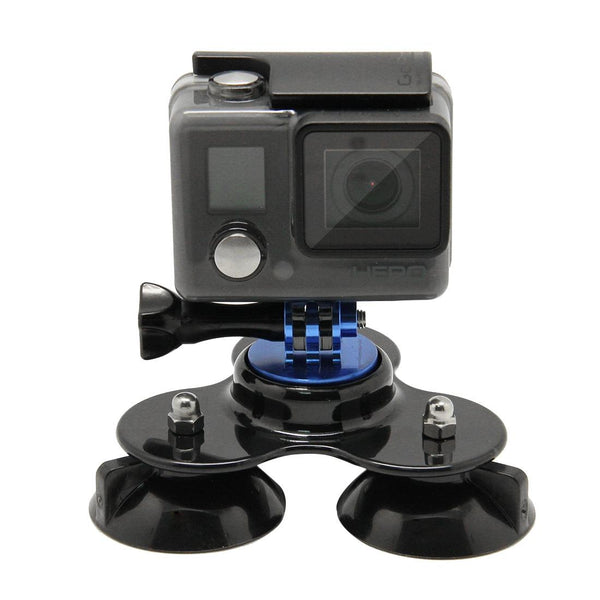 Universal Suction Cup Mount For Action Cameras With Tripod And Handle_Yellow Other Camera & Photo Accs
