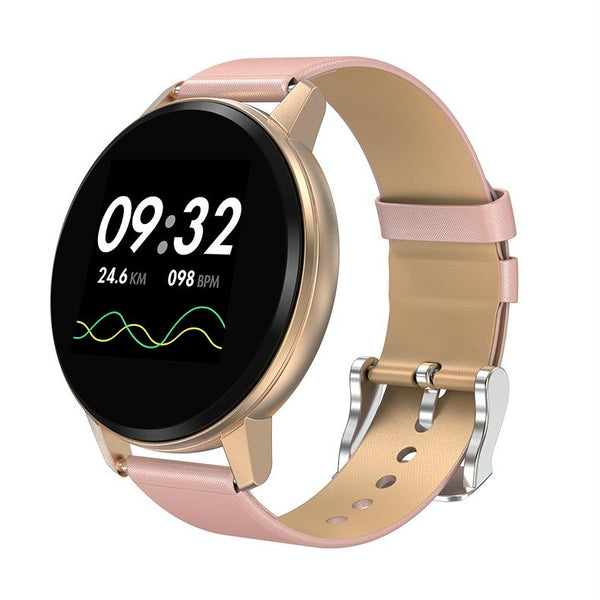 Waterproof Smart Bracelet With Colour Screen Call Heart Bp Sleep Oxygen Monitoring Gold Activity Trackers