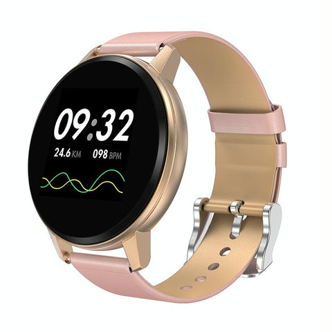 Waterproof Smart Bracelet With Colour Screen Call Heart Bp Sleep Oxygen Monitoring Gold Activity Trackers