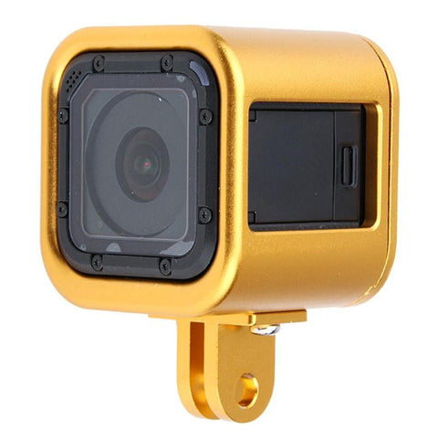 Aluminum Protective Cage For Gopro Session Cameras_Yellow Camera Cases Bags & Covers