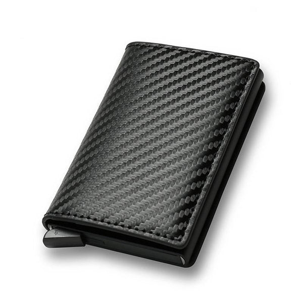 Carbon Fiber Rfid Wallet For Men Black Fibers Wallets
