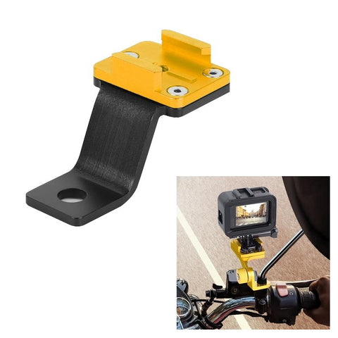 Universal Alloy Handlebar Phone Mount For Sport Cameras Gold Bike Camera Holders Mounts