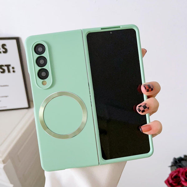 For Samsung Galaxy Z Fold4 5G Magnetic Skin Case Magsafe Dark Green Cases Covers & Skins