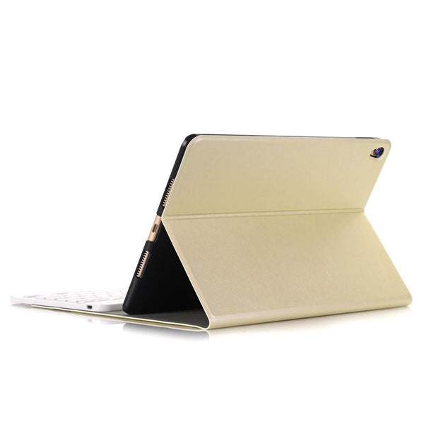 Ultra Thin Bluetooth Keyboard Leather Case For Ipad Air Pro 10.5 With Holder Gold Laptop Cases & Bags