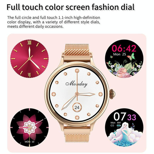 Waterproof Women Menstrual Cycle Smart Watch Gold Smart Watches