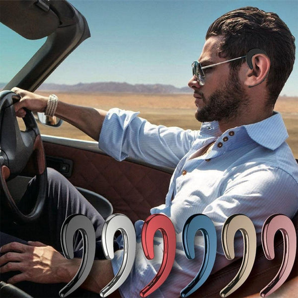 Bluetooth Bone Conduction Sports Earphones With Earhook V4.1 Gold Earbuds