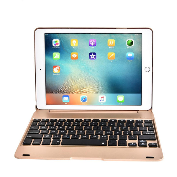 Horizontal Flip Tablet Case With Bluetooth Keyboard For Ipad Pro 9.7 Air 2 Gold Laptop Cases & Bags