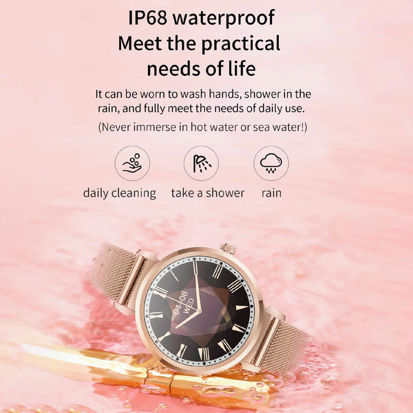 Menstrual Period Smart Bracelet With Blood Pressure And Heart Rate Monitoring Gold Activity Trackers