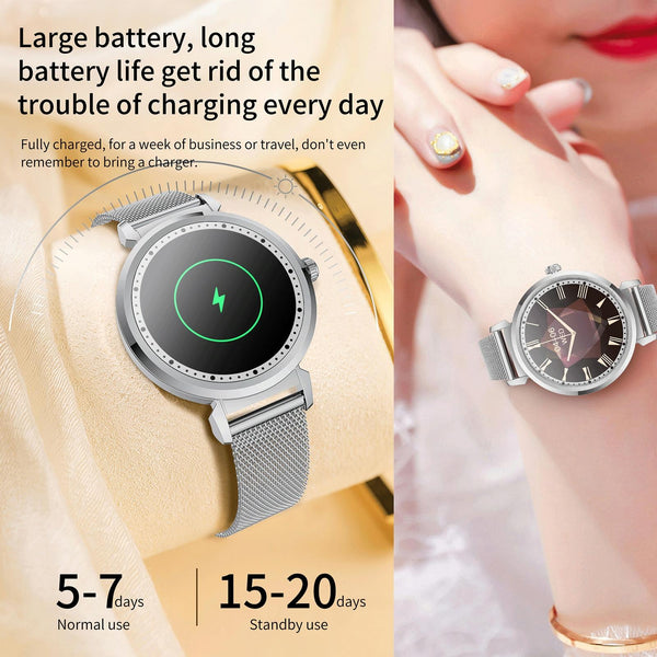 Menstrual Period Smart Bracelet With Blood Pressure And Heart Rate Monitoring Gold Activity Trackers