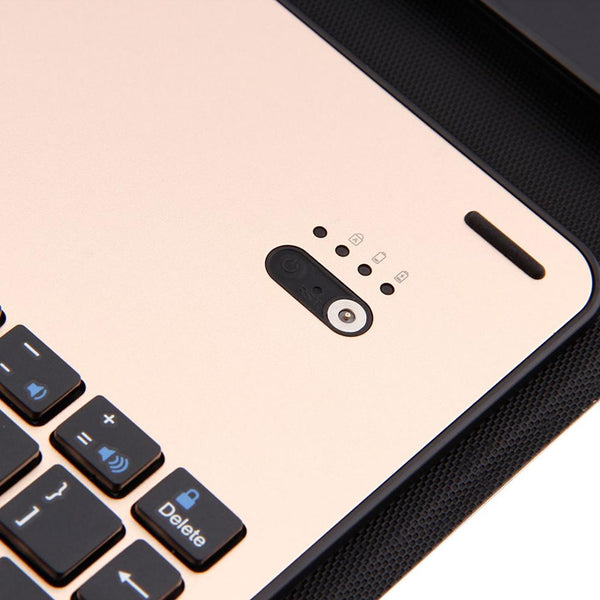 Aluminum Keyboard & Leather Tablet Case For Ipad Pro 10.5 / Air 2019 Bluetooth Detachable Water Repellent Gold Keyboards