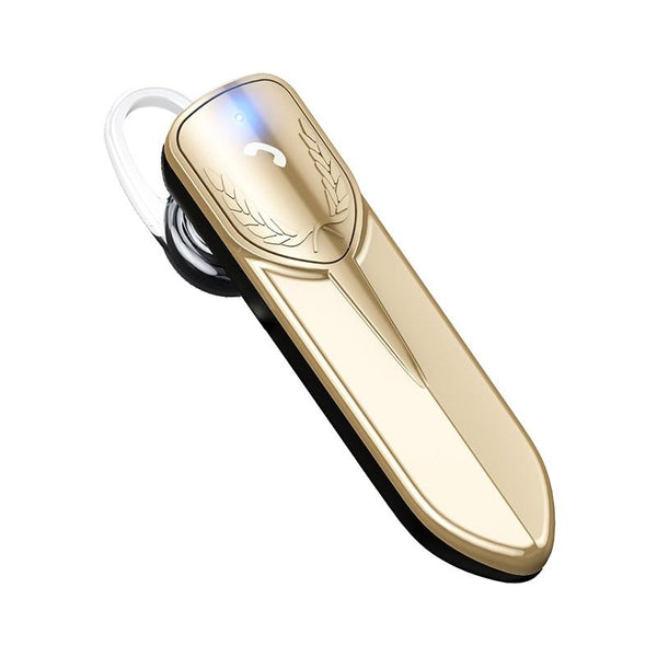 Bluetooth Earphone With Cvc Noise Reduction Unilateral Design Gold Earbuds