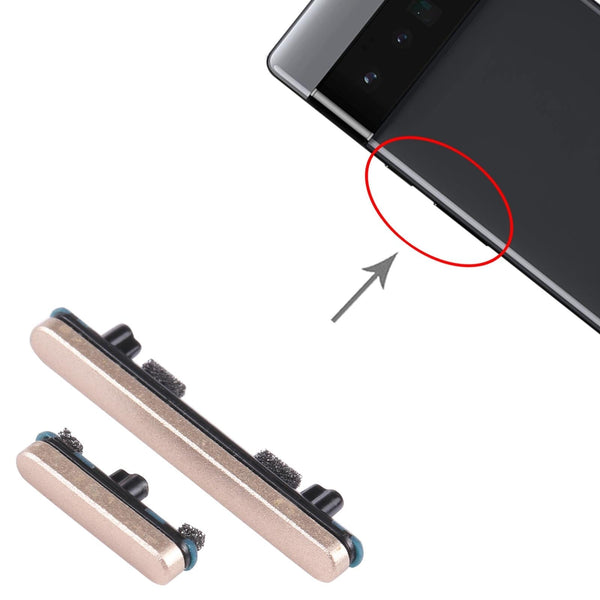 Google Pixel 6 Pro Buttons Power And Volume Control Gold Mobile Phone Parts