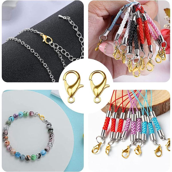 12Mm High Quality Alloy Lobster Claw For Diy Jewelry Gold Jewellery Cord & Wire