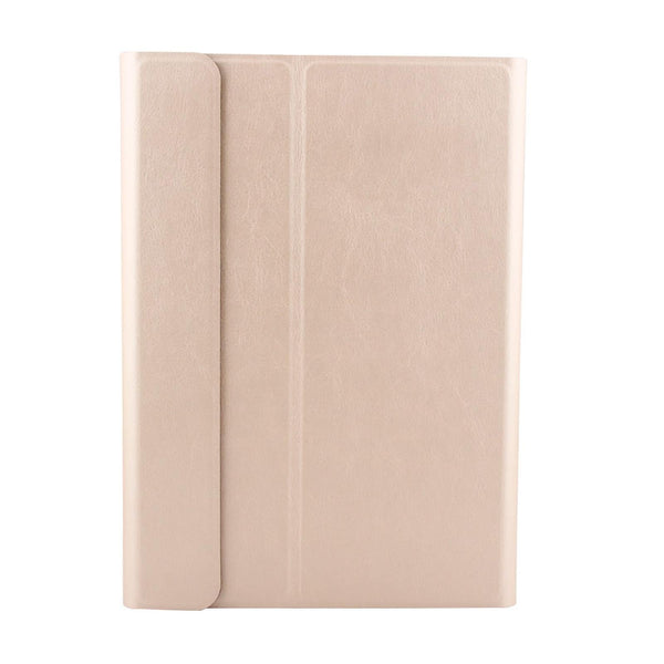 Bluetooth Keyboard & Leather Tablet Case For Ipad Air / Pro 9.7 Three Gear Angle Adjustment Magnetic Sleep Function Abs Brushed Texture Gold Keyboards