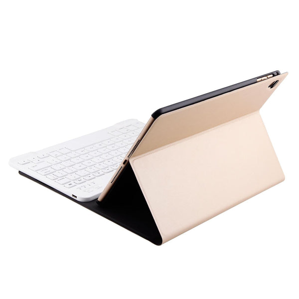 Bluetooth Keyboard & Leather Tablet Case For Ipad Air / Pro 9.7 Three Gear Angle Adjustment Magnetic Sleep Function Abs Brushed Texture Gold Keyboards
