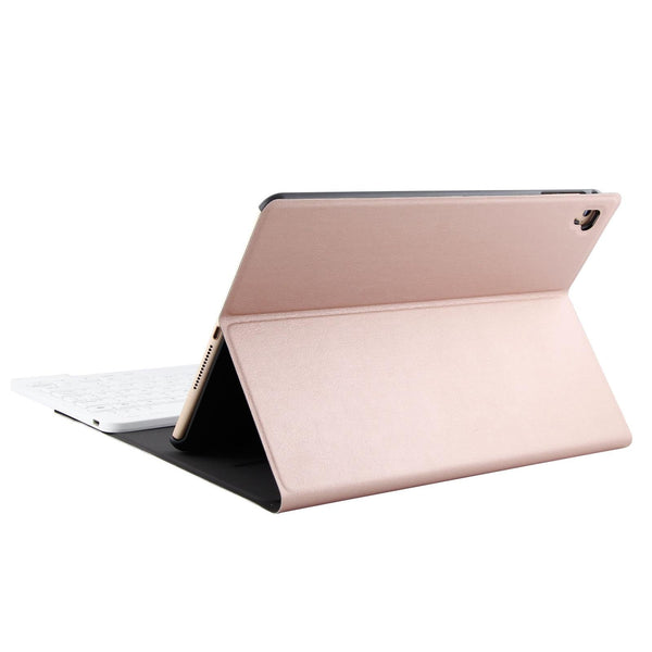 Bluetooth Keyboard & Leather Tablet Case For Ipad Air / Pro 9.7 Three Gear Angle Adjustment Magnetic Sleep Function Abs Brushed Texture Gold Keyboards