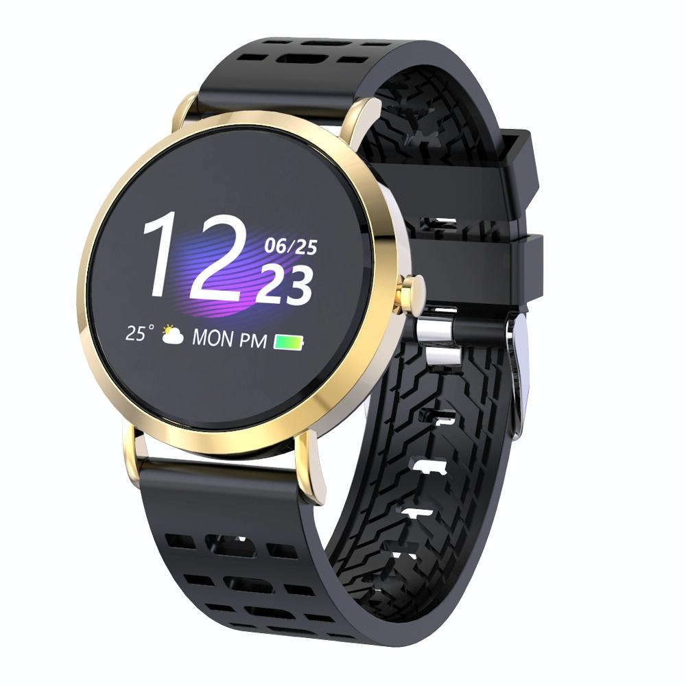 Tn Colour Screen Smart Bracelet Ip67 Waterproof Call Heart Rate Sleep Sedentary Reminder Gold Smart Watches