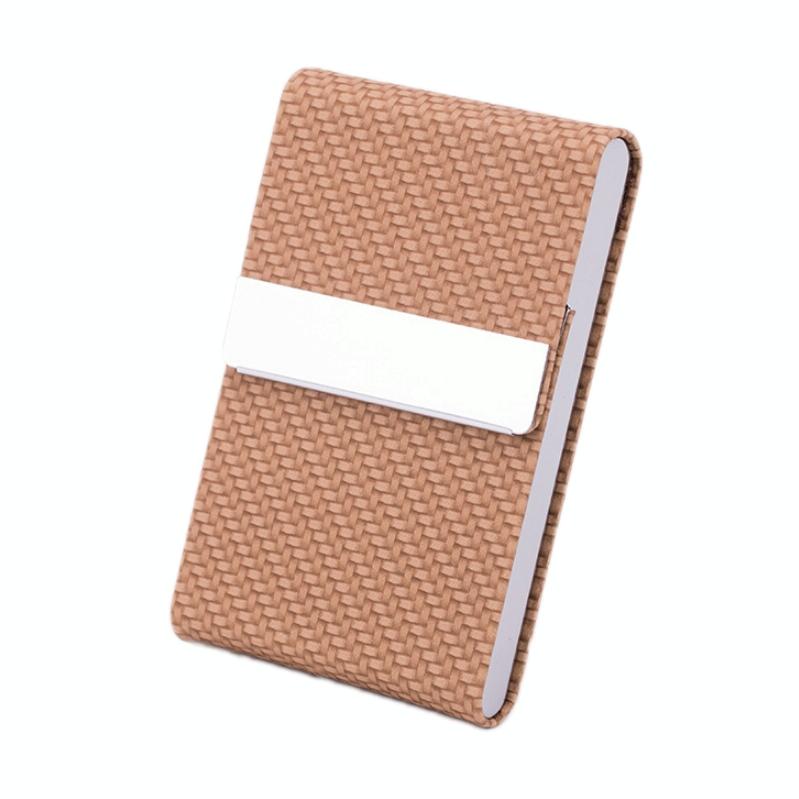 Business Card Case For Advertising Fits Most Cards Woven Apricot Business Card Holders