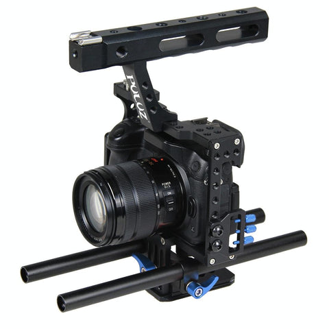 Sony A7 / A7s A7r Camera Cage Stabilizer With Handle Blue Stabilizers