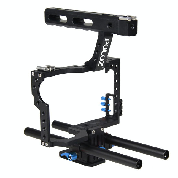 Sony A7 / A7s A7r Camera Cage Stabilizer With Handle Blue Stabilizers
