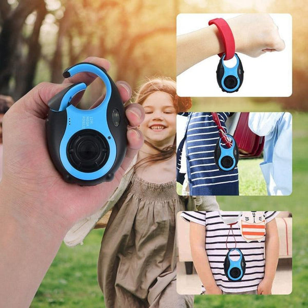 Mini Keychain Digital Camera For Kids 5Mp 1.5 Screen Gift_Blue Keyrings