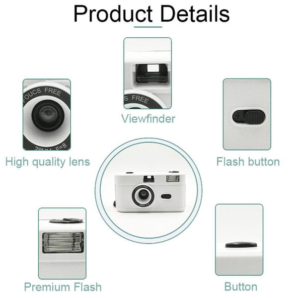 Retro Manual Reusable Film Camera For Kids No Digital Cameras