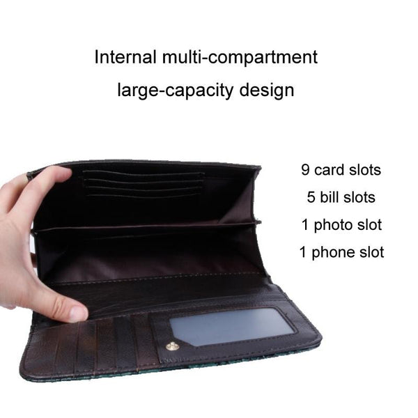 Versatile Lady Crossbody Wrist Bag Multi Functional Crocodile Head Green Women's Bags & Handbags