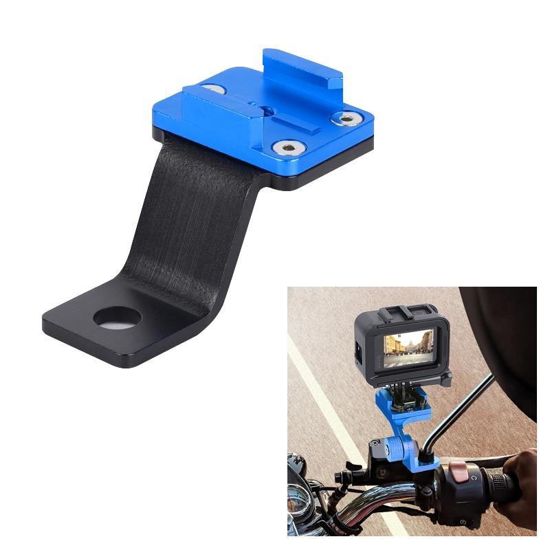 Universal Alloy Handlebar Phone Mount For Sport Cameras Blue Bike Camera Holders Mounts