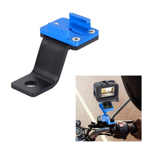 Universal Alloy Handlebar Phone Mount For Sport Cameras Blue Bike Camera Holders Mounts