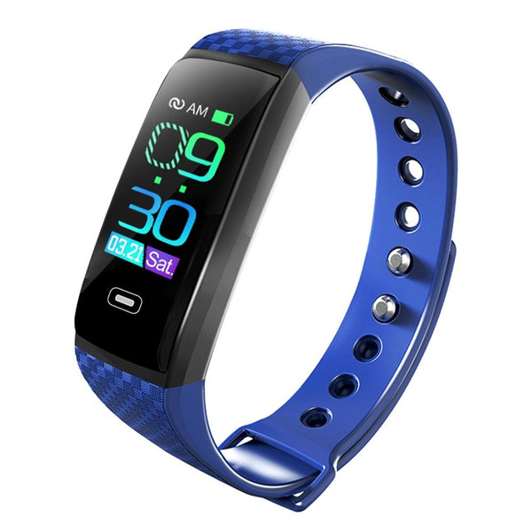 Smart Bracelet With Call Reminder Heart Rate Sleep Monitoring Ip67 Waterproof Blue Smart Watches