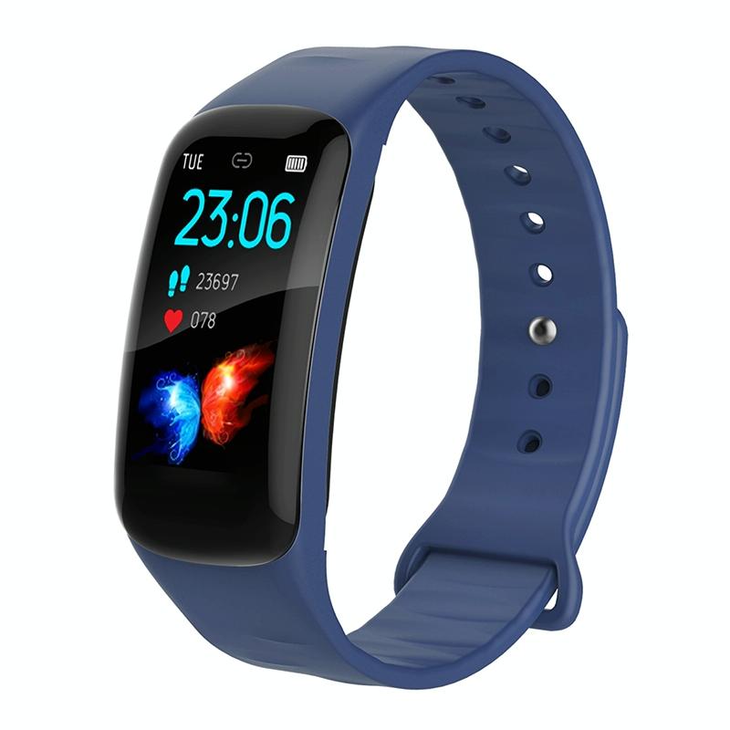 Ips Smart Bracelet Ip67 Waterproof Step Heart Sleep Monitoring Blue Smart Watches