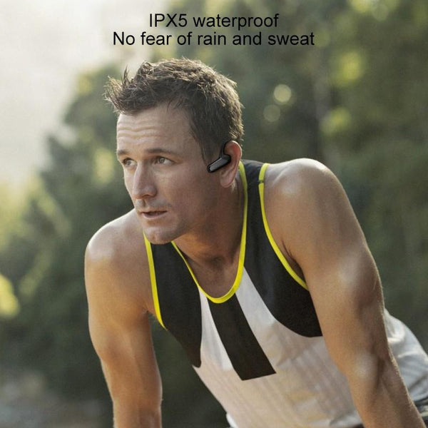 Waterproof Bone Conduction Bluetooth Earphones 5.0 For Sports Earbuds