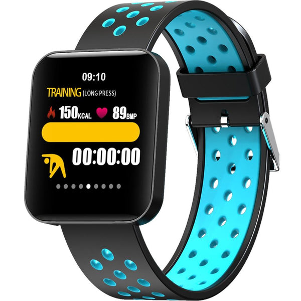 Waterproof Smart Bracelet With Tft Screen And Health Monitoring Blue Smart Watches