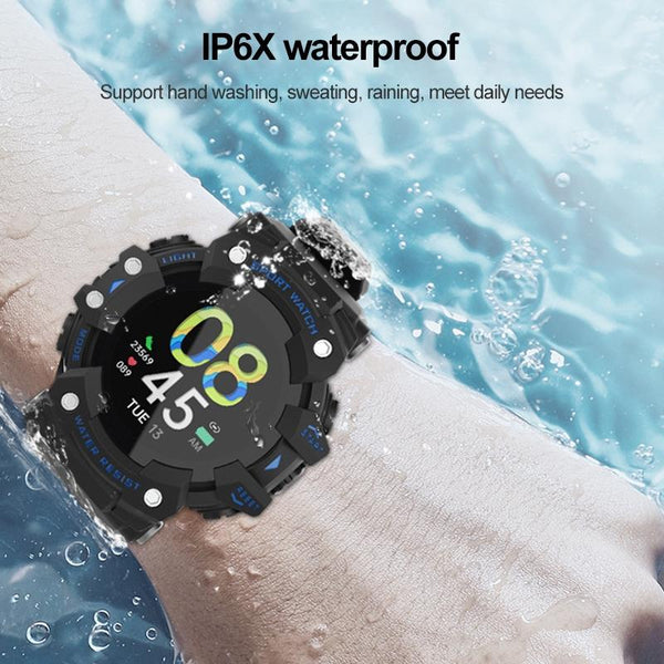 1.28 Inch Waterproof Smart Watch With Heart Rate Blood Pressure Monitoring Blue Smart Watches