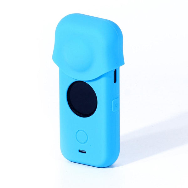Full Body Dust Proof Silicone Protective Case For Insta360 One X2_Blue Camera Cases Bags & Covers