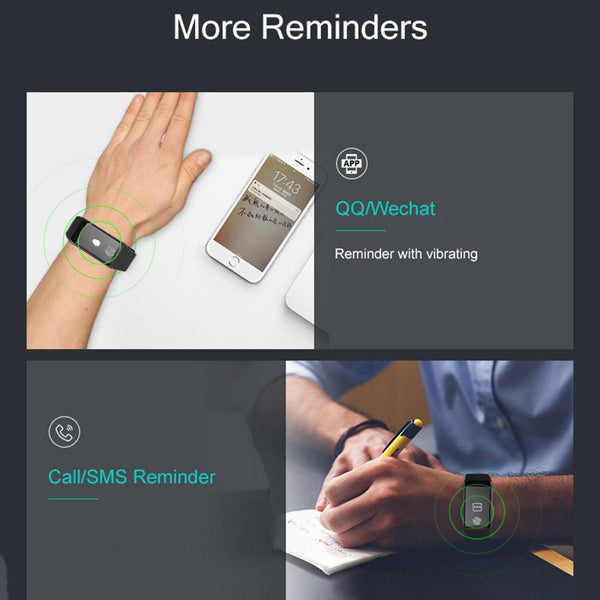 Waterproof Oled Fitness Tracker Ip67 Blue Activity Trackers