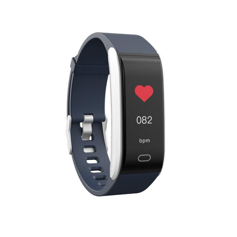 Waterproof Smart Bracelet With Call Heart Bp Sleep And Sedentary Monitoring Ip67 Blue Activity Trackers