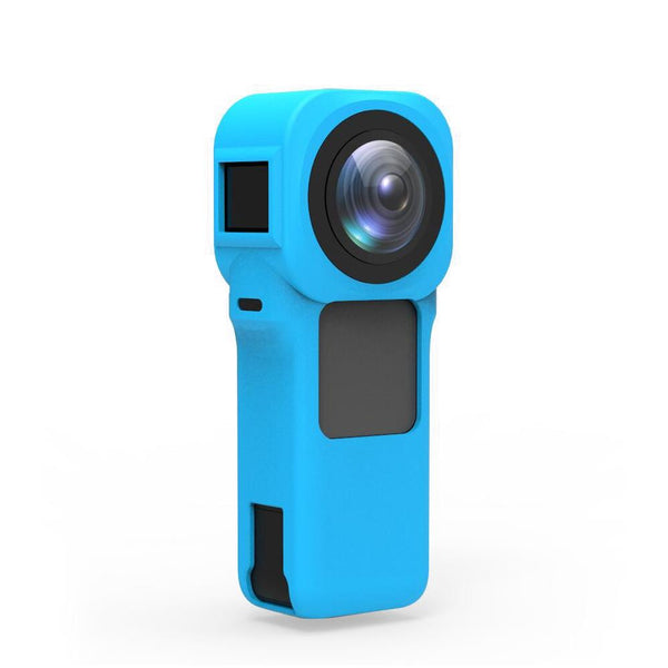 Insta360 One R 1 Inch Silicone Case With Lens Cover_Blue Camera Cases Bags & Covers