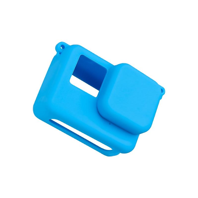 Silicone Protective Case With Lens Cap For Insta360 Ace_Blue Camera Cases Bags & Covers