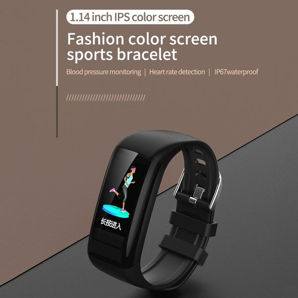 Waterproof Smart Bracelet With Call Heart Rate Bp Sleep And Sedentary Functions Blue Smart Watches