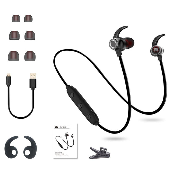 Xrm X5 Sports Ipx4 Waterproof Magnetic Wireless Bluetooth V4.1 Stereo In Headset Earbuds