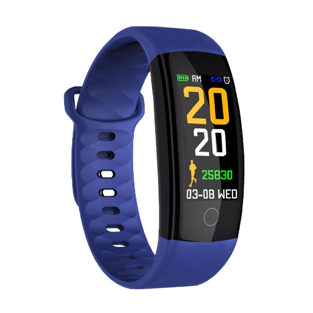 Tft Smart Bracelet Ip67 Waterproof Call Heart Sleep Bp Monitor Sedentary Reminder Blue Smart Watches