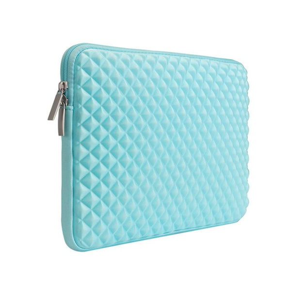 12 13 Inch Diamond Texture Laptop Liner Bag Light Blue Laptop Cases & Bags