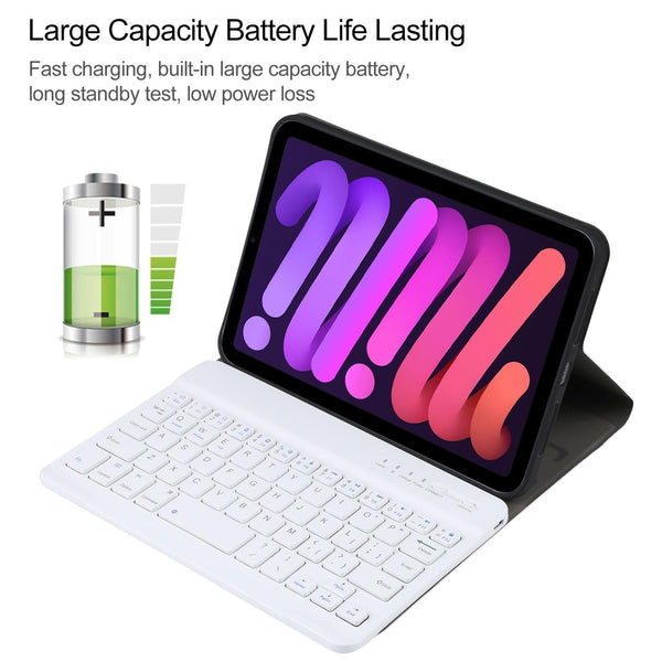 Ultra Thin Detachable Bluetooth Keyboard Leather Case For Ipad Mini 6 Laptop Cases & Bags