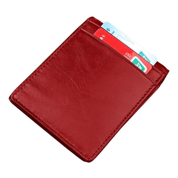 Anti Magnetic Leather Rfid Wallet Sleek & Secure Blue Wallets