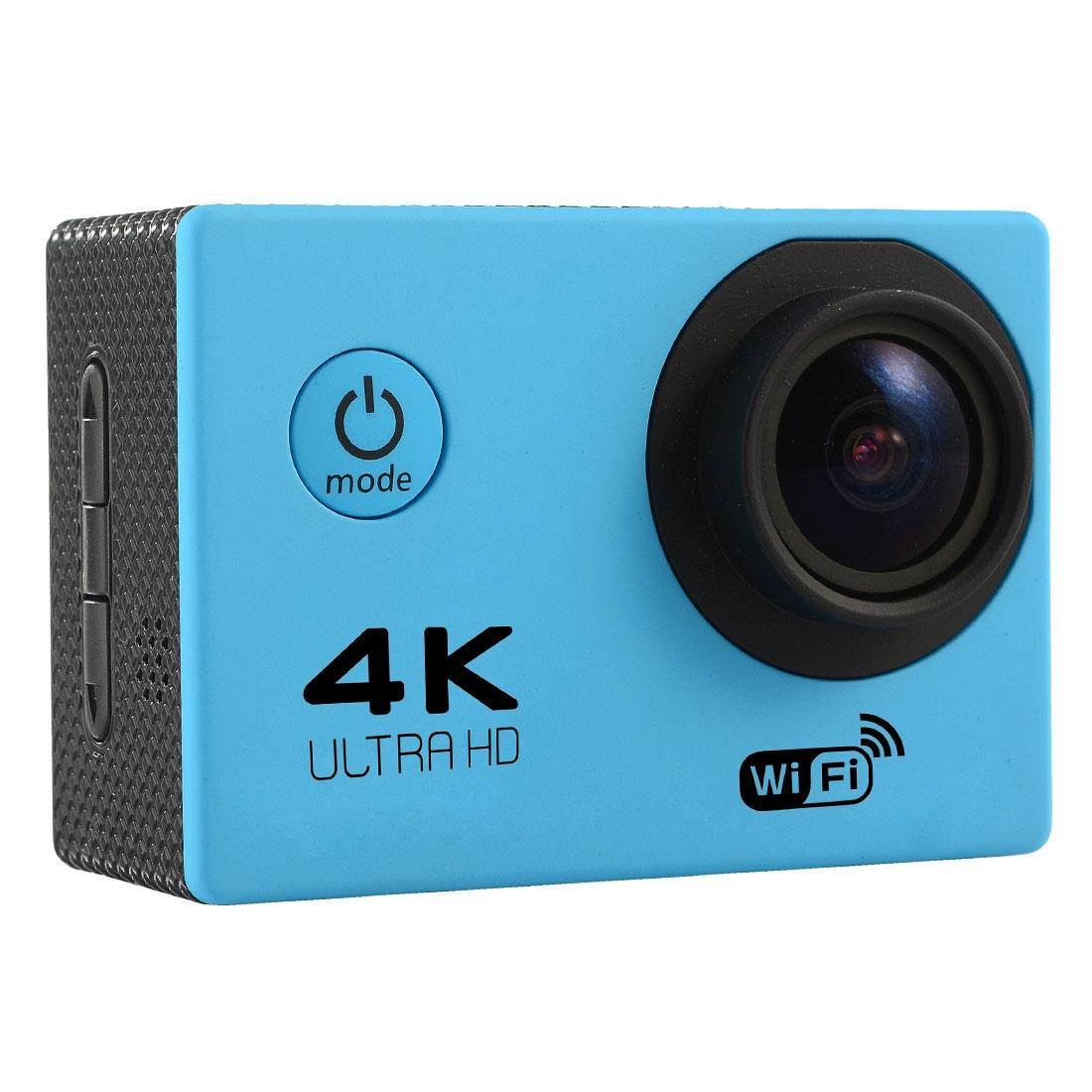 170 Degree Wide Angle Wifi Action Camera With Waterproof Case Supports 64Gb Micro Sd_Blue Digital Cameras