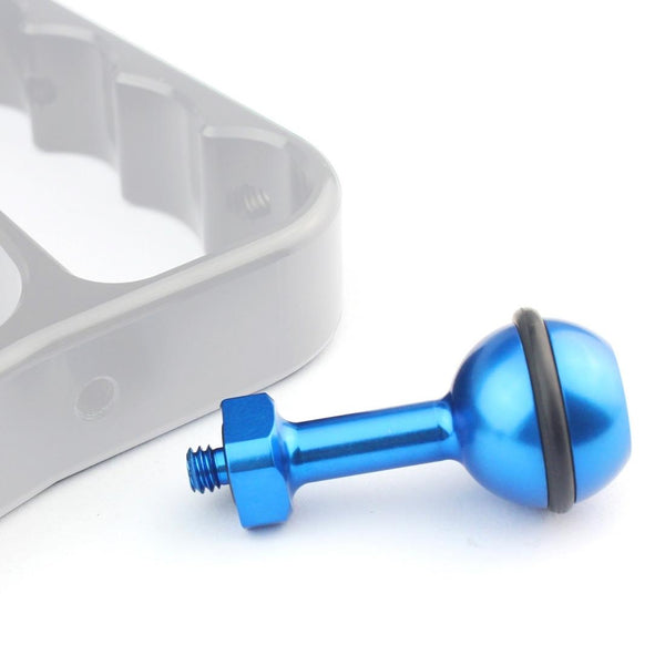 Universal 1 / 4 Ball Adapter For Action Cameras Compatible With Gopro Insta360 Dji And More 2.5Cm Diameter Blue Cables & Adapters