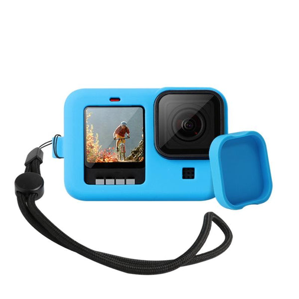 Silicone Case With Wrist Strap And Lens Cover For Gopro Hero10 / 9 Camera Cases Bags & Covers